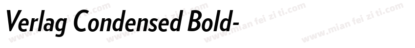 Verlag Condensed Bold字体转换